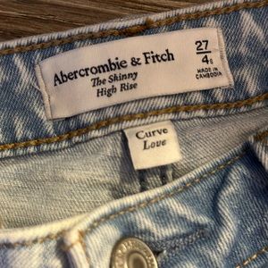 A&F High Rise jeans, size 27/4